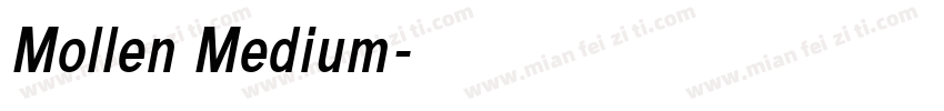Mollen Medium字体转换